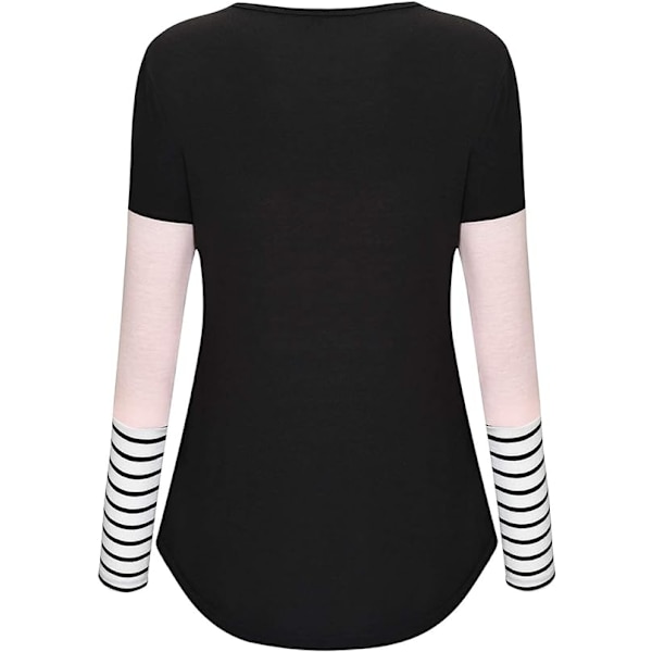 Amning T-shirt Färgblock Maternity Kortärmad Topp Bre