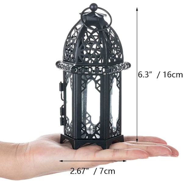 Marokkolainen kynttilälyhty, 2 kappaletta pieniä tealight-pidikkeitä Clea