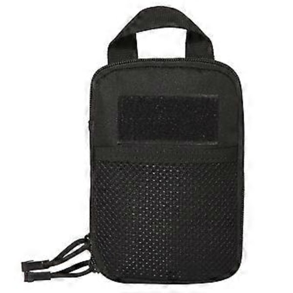Bærbar Udendørs-Taktisk Taske Telefontaske Militær Taljetaske Mavebælte Gadget Organizer EDC Gear Taske til Jagt Cykling Sort Farve Black Color