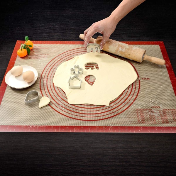 Non-Slip Silicone Pastry Mat Extra Large, measures 71.12cm x 50.8