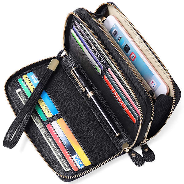 Pieni lompakko naisille, RFID-suojattu luottokorttikotelo, Bifold W
