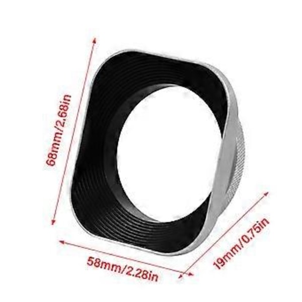 Lätt Kamerlinsskydd Adapter Set Enkel Installation Objektivskydd för Olika Spegellösa Objektiv 43mm black