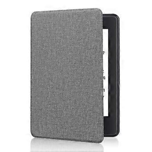 TPU-fodral Mjuk Tygtextur Auto Sleep För Paperwhite 12:e Gen 2024 7 Tum Med Exakt Utskärning För Enkel Åtkomst Grå Gray