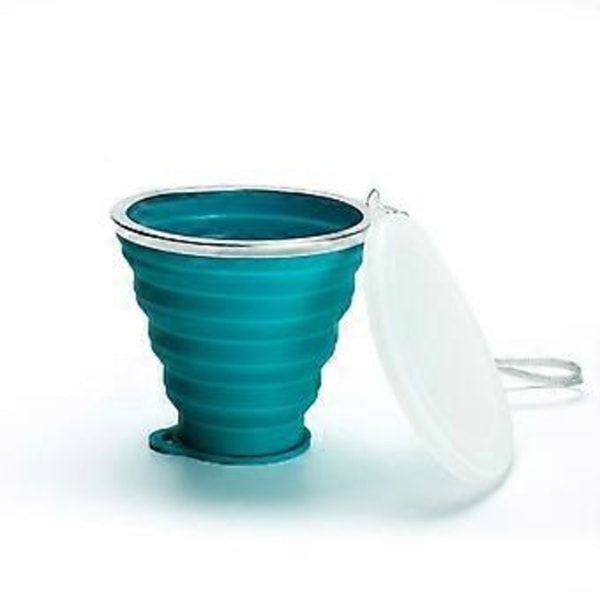 1 stk. 180/250 ml sammenleggbare silikonkopper for bærbar utendørs reise, uttrekkbare og fargerike