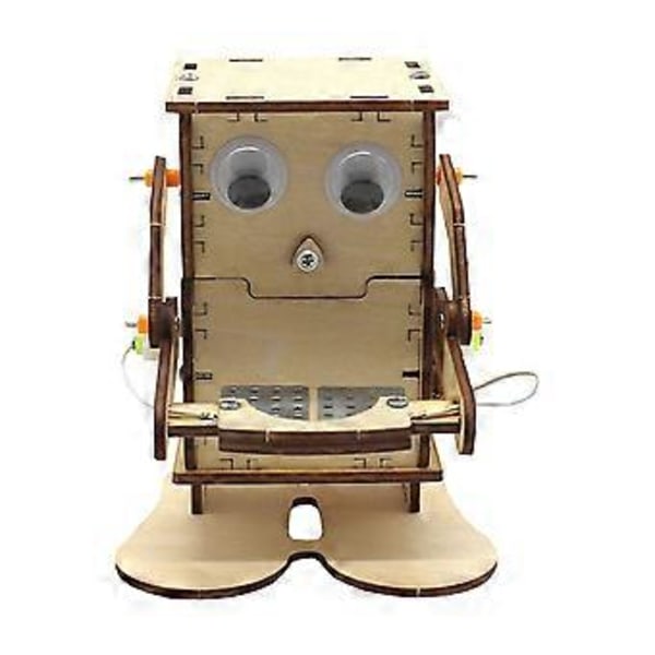 1 Set Robot Äter Mynt Spargris DIY Vetenskapsleksak Pedagogisk Vetenskaplig Experimentlåda