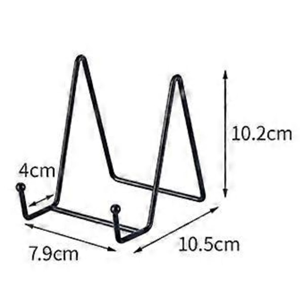 Metall Fotoram Ställ Minimalistisk Design Multifunktionell Easel Hållare Omfattande Användning i Vardagen Black 4inch