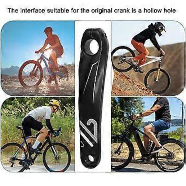 Cyklar Vevarm Fyrkant/Romb/Splines Vänster Hand Avsmalningar Mountainbikes Vevarm Cykeltillbehör Tålig Spline Left 170
