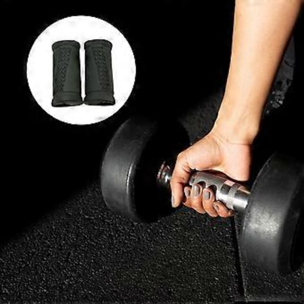 Hantelgrepp Resin Grepp, 2 st Viktlyftstång Grepp för Biceps Triceps och Underarm Hantelgrepp för Armträning