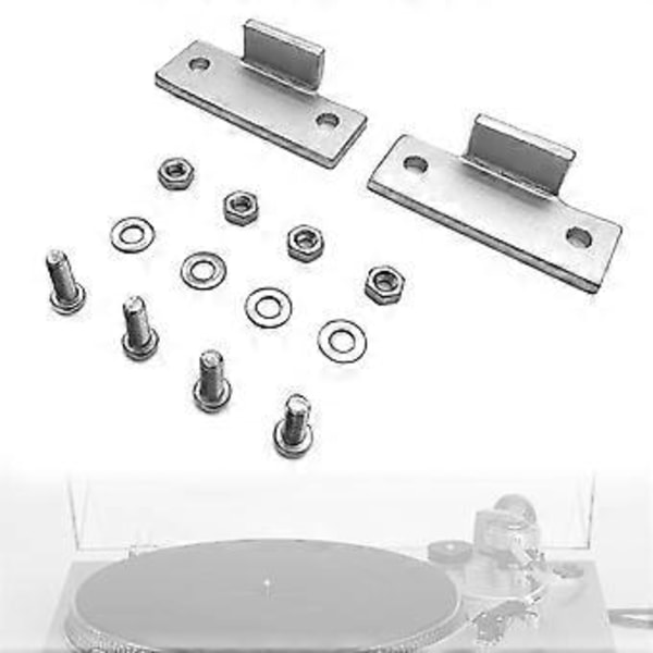 Levysoittimen Pölysuojan Saranoiden Korjauskielekkeet Saranakiinnikkeet Technics SL-D1 SL-Q200 SL-B1 SL-DD2 SL-3200 Levysoittimelle