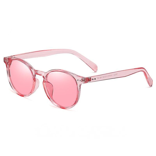Retro polariserte solbriller for mann og kvinne. Gjennomsiktig pudder.