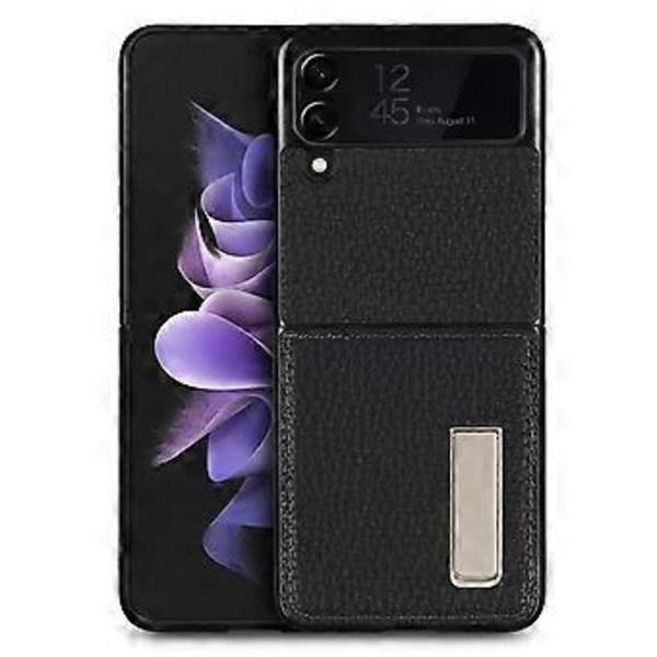 Fodral Kompatibelt med Samsung Galaxy Z Flip 3, Specialmönstrat PU-läder Mjuk TPU Stötsäkert Anti-Fingeravtryck Fullt Skyddande Fodral för Samsung Ga
