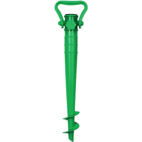 43*9.5cm,(Green)Umbrella Stand for Sand or Earth Beach Umbrella F