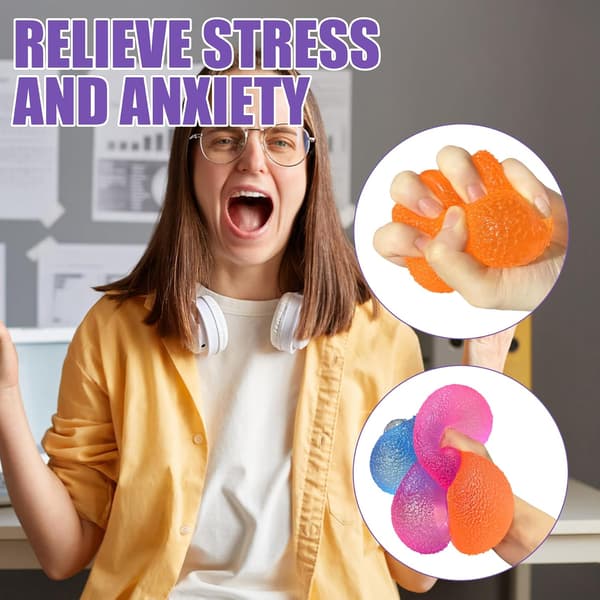 4 Slik Maltose Stressbolde – Blødt Stressaflastende Legetøj til Børn og Voksne