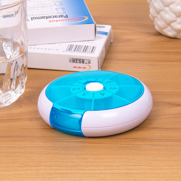 7 dagars pillerdispenser, tablettaskorganisatör 1 fack per dag