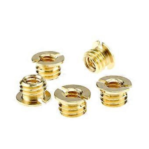 5 stk. Universal Kamera Adapter Skrue 1/4 til 3/8 Tomme Konverteringsmøtrik Tripod Monopod Kuglehoved Monterings Tilbehør