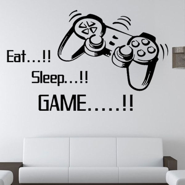 Speltillbehör Väggdekaler för Pojkars Rum, ÄT Sov Spel + Ga