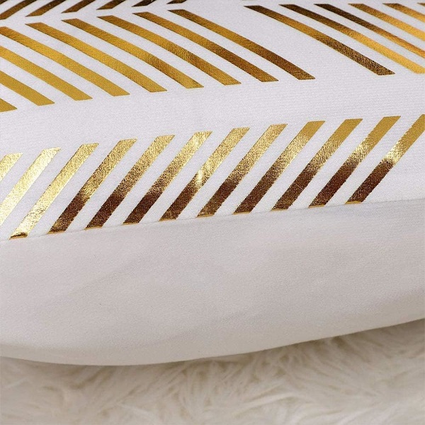 GRESAHOM Tyynynpäällinen Valkoinen Kulta, Ananas Painettu Yksipuolinen