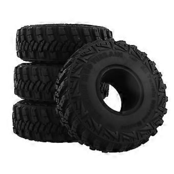 4 stk. 120x44MM Blødt Gummidæk 1.9 Tommer Hjul Rock Terrain Dæk til 1/10 RC Crawler Bil TRX-4 Axial S