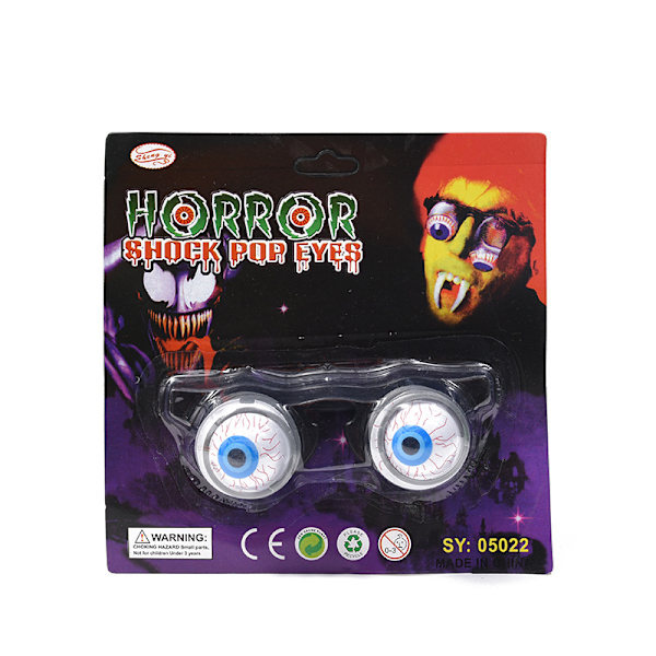 2 stk Morsomme Halloween Spring Briller Maskerade Ball Øyeglass