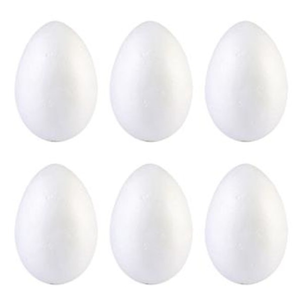 6 st DIY Målningsägg Påskdekoration Barnfestivalhantverk Ägg