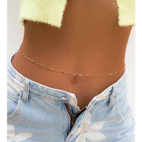 Sommar midjekedja justerbar Boho Bikini Body Belly Chains Simpl