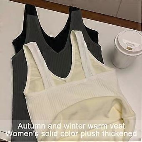 Naisten Lämpökerrasto Vuorellinen Aluspaita Cami Toppi Liivi (style318)