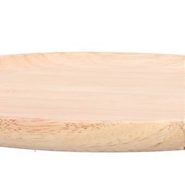 Middagstallerken i gummitre, rundt tebrett, fruktfat, matoppbevaringstallerken 27 cm