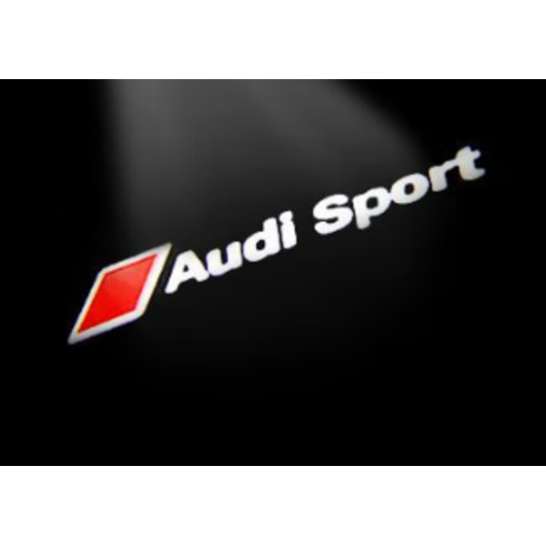 2x Led-kompatibel med audi dørlyslogo-projektorer lys sty