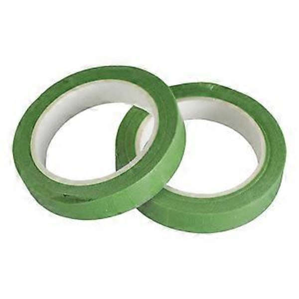 2 stk. Blomstertape i lysegrøn DIY Blomstertape Håndværkstape 20 m Længde Blomstertape til DIY Projekter & Blomsterkreationer lysegrøn light green