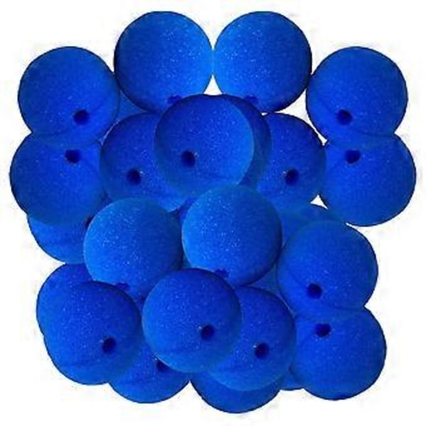 50 Stycken Clownnäsor Svampbollar för Cosplay Scenföreställning Halloweenfest Blue