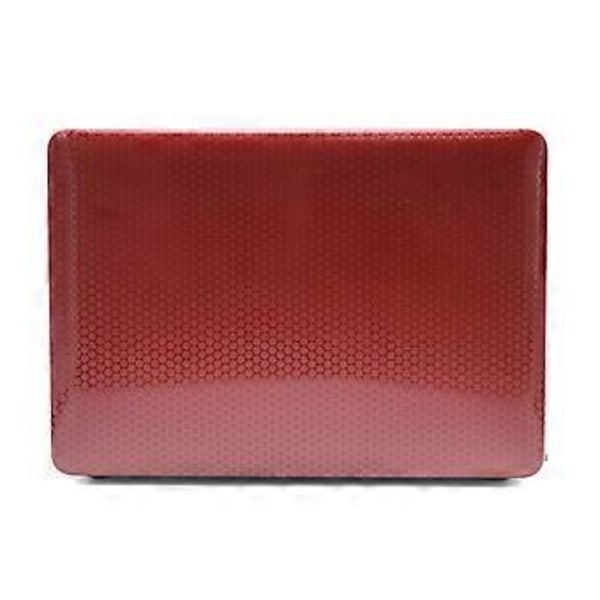 Laptop Plast Honeycomb Skyddsfodral För MacBook Air 13,3 tum A1932 / A2179 / A2337 (Vinröd)