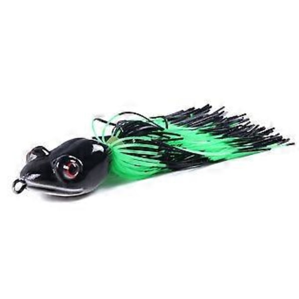 Fiskeriudstyr, Nedsænket Thunder Frog 10 cm agn, bionisk plastikagn, udendørs fiskegrej (2 pak) rød og sort, som vist på billedet