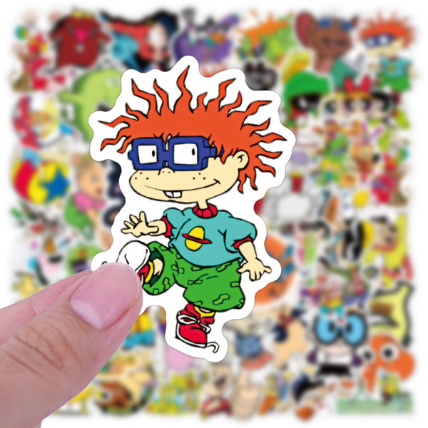 90S Cartoon Stickers 100PCS Vinyl Waterproof Stickers for Laptop