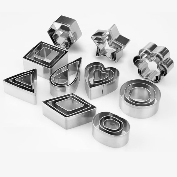 Set med 30 kakformar (geometri)