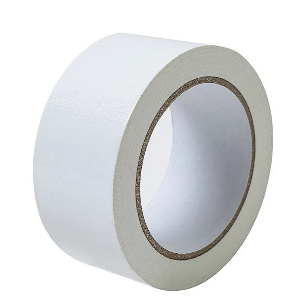 Hvid 5 cm bred × 50 m, forbedret version af vandtæt tape, høj s
