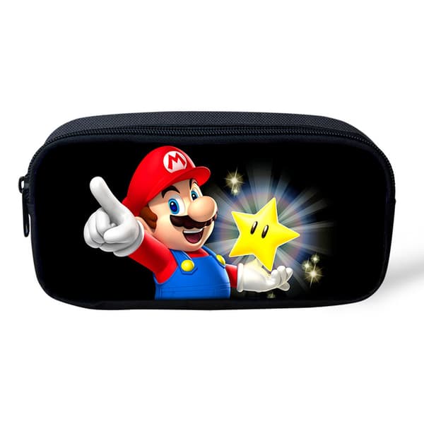 Super Mario Enkellagers Pennfodral Stor Kapacitet Skrivbordsorganisatör-C