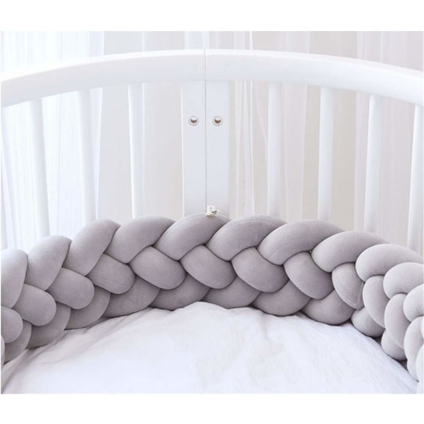Tremmesengsramme, Baby Crib, Baby Crib Bumper, Flettet Tremmesengsramme, 4 P