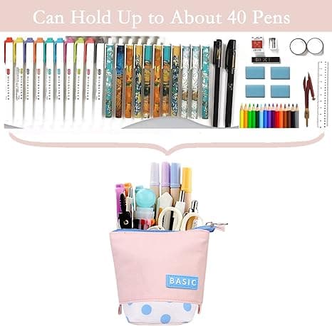 Blyant Pen Etui, Teleskopisk Søde Penne Blyantholder Stående Pou