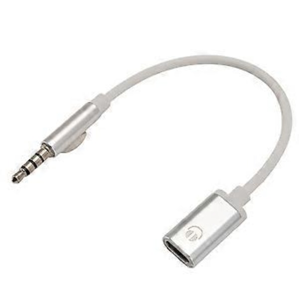 3,5 mm Hane till Typ C Hona Ljudkabel, Analogt Ljudjack Hörlursljudadapter för MP3-spelare