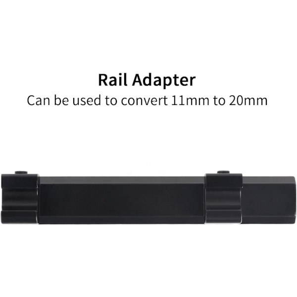 11mm till 20mm Weaver/Picatinny Rail Mount Base Adapter för Airsoft