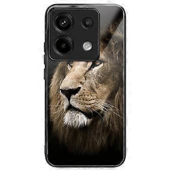Skal för Xiaomi Redmi Note 13 Pro 5G/Poco X6 5G Härdat Glas+TPU Mönstertryck Baksida Telefonskal Style G