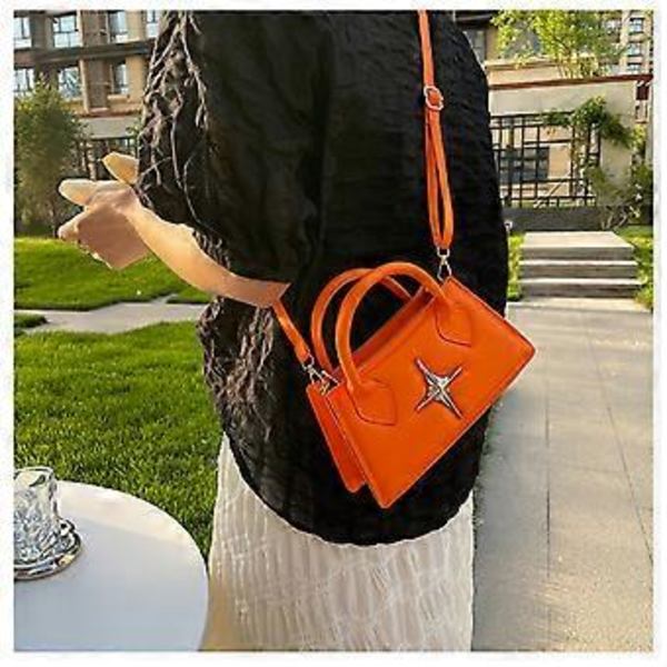 Fashion Axelväska PU Crossbody Väska för Kvinnor Flicka Mångsidig Handväska Liten Fyrkantig Väska PU Tote Väska Trendiga Vardagsväskor Svart Black