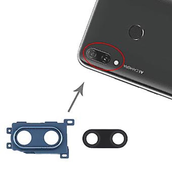 10 stk. kameralinsebeskyttelse for Huawei Enjoy 9 Plus Blue