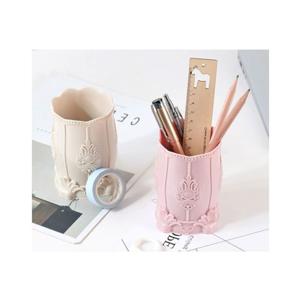 Europeisk stil kosmetisk blyant holder Rosa kosmetisk blyant holder