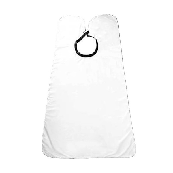 Barber Bib Rakning & Trimning Styling Bib - Vit
