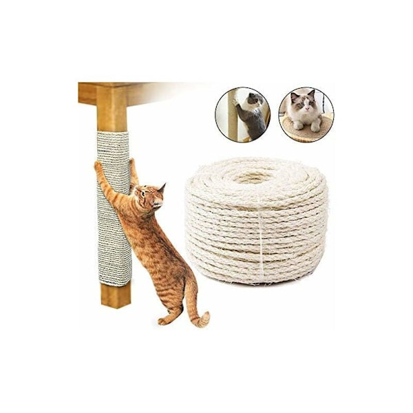 Kattestre Rop, Katt Sisal Rop, Sterk og Slitesterk for Kløing