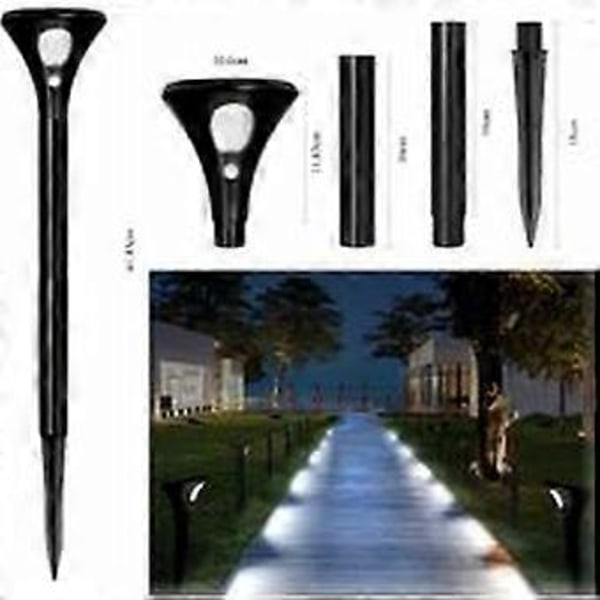Solcellelampe for utendørs bruk med bevegelsessensor, vanntett IP65, solcellebelysning for utendørs bruk, trådløs, justerbar, sikkerhetslampe,
