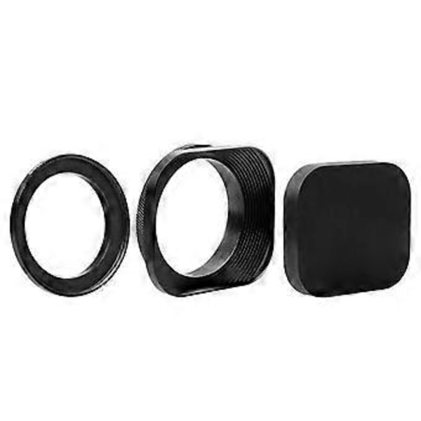 Lätt Kamerlinsskydd Adapter Set Enkel Installation Objektivskydd för Olika Spegellösa Objektiv 49mm black