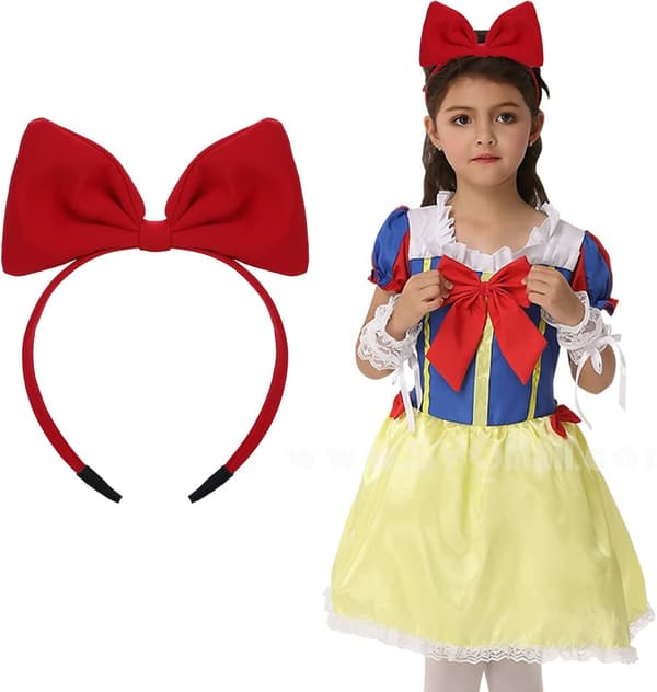 1 st Bow-hårband för kvinnor och flickor, rött hårband, perfekt hår
