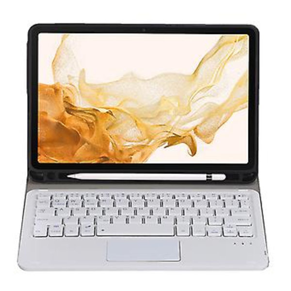 Tangentbord + Fodral För Samsung Galaxy Tab S8 11 tum SM-X700 Guld Golden rose